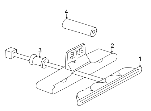 2003 Mercedes-Benz G55 AMG High Mount Lamps