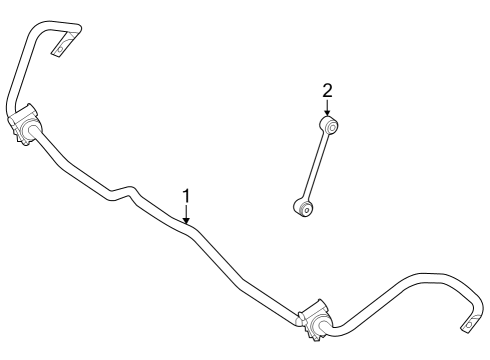 2025 Mercedes-Benz EQS 450+ SUV Stabilizer Bar & Components Diagram 2