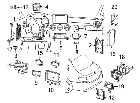 2018 Mercedes-Benz E400 Heated Seats Diagram