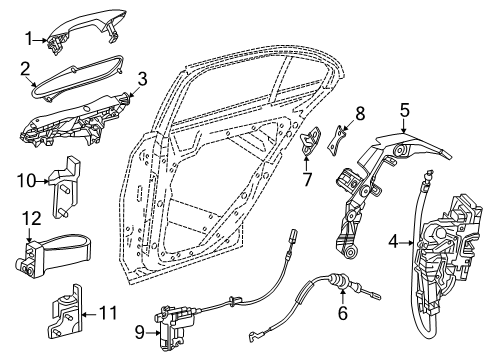 2025 Mercedes-Benz E53 AMG Rear Door - Lock & Hardware