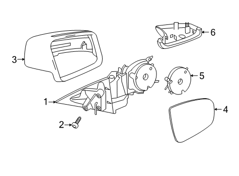 2011 Mercedes-Benz E550 Mirrors Diagram