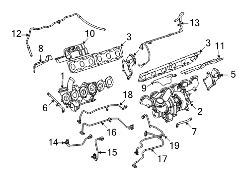 2008 Mercedes-Benz CL65 AMG Exhaust Manifold Diagram