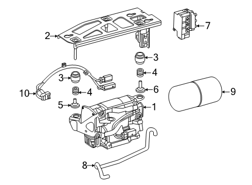 2020 Mercedes-Benz AMG GT 63 Ride Control - Rear Diagram