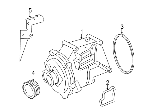 2011 Mercedes-Benz SL65 AMG Alternator
