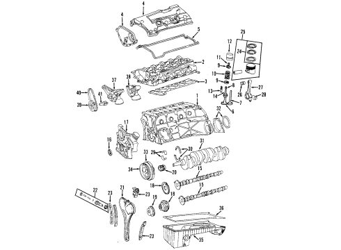 2002 Mercedes-Benz SLK230 Camshaft & Timing Diagram
