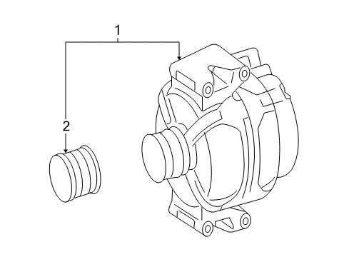 2012 Mercedes-Benz GL450 Alternator Diagram 2