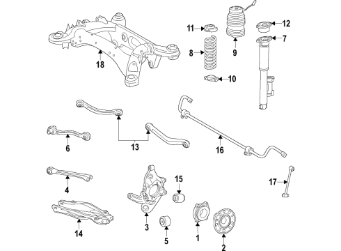 2020 Mercedes-Benz CLS53 AMG Rear Suspension Diagram