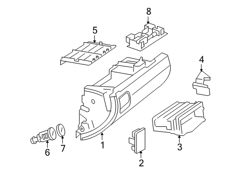 2008 Mercedes-Benz ML350 Glove Box