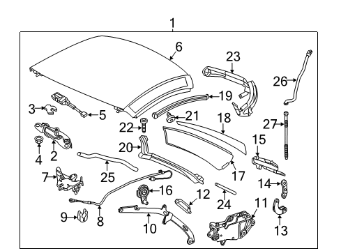 2016 Mercedes-Benz SLK300 Top & Components