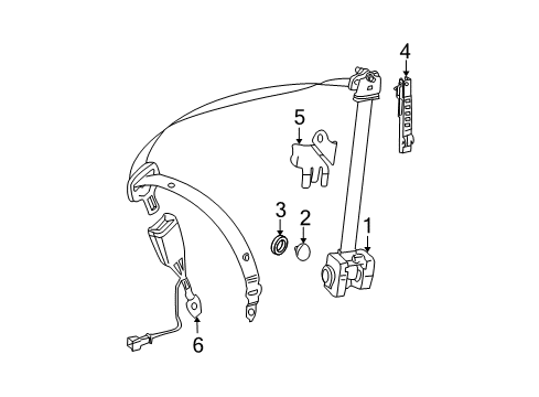 2008 Mercedes-Benz C300 Front Seat Belts