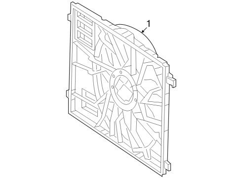 2023 Mercedes-Benz EQB 250+ Cooling Fan