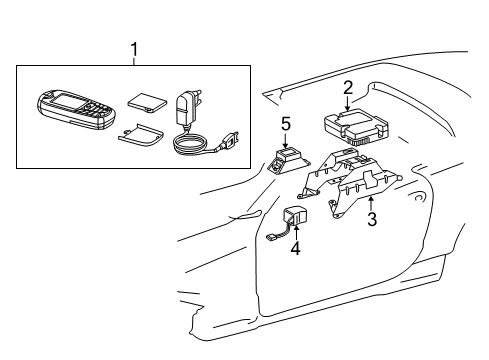 2011 Mercedes-Benz SL550 Electrical Components Diagram