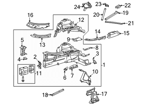 2024 Mercedes-Benz S63 AMG E Performance Structural Components & Rails