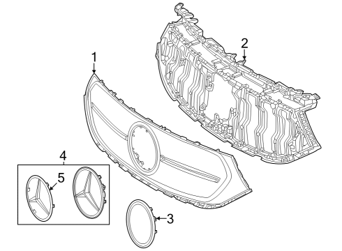 2023 Mercedes-Benz EQB 250+ Grille & Components