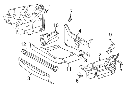 2002 Mercedes-Benz SLK320 Interior Trim - Rear Body