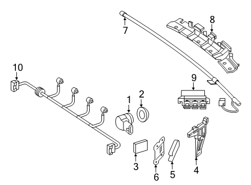 2014 Mercedes-Benz CLA250 Lane Departure Warning Diagram 2