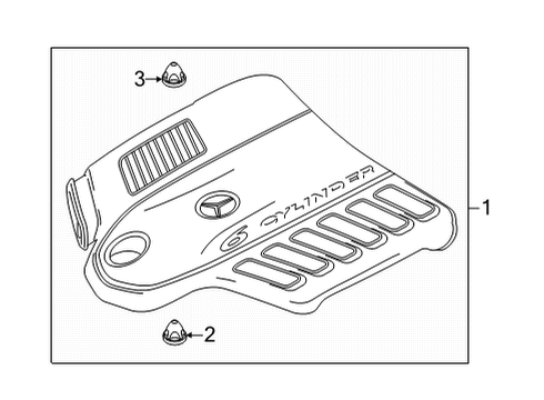 2024 Mercedes-Benz AMG GT 43 Engine Appearance Cover