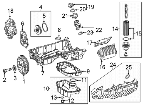 2024 Mercedes-Benz GLS63 AMG Filters Diagram