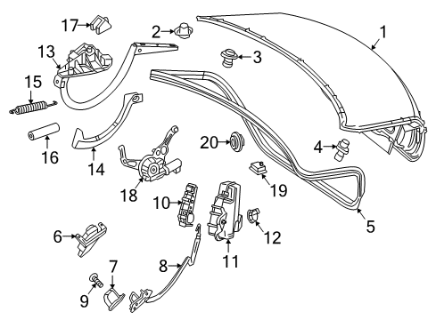 2021 Mercedes-Benz E53 AMG Trunk Diagram 4