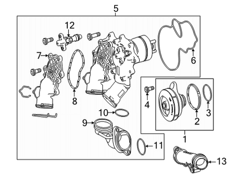 2024 Mercedes-Benz GLS63 AMG Intercooler Diagram