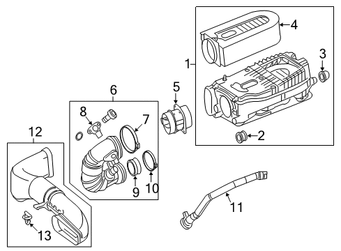 2013 Mercedes-Benz GLK250 Filters Diagram