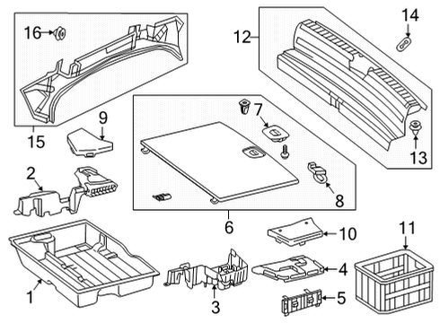 2020 Mercedes-Benz GLC300 Interior Trim - Rear Body Diagram 2