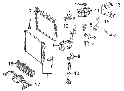 2025 Mercedes-Benz AMG GT 63 S E Performance Radiator & Components