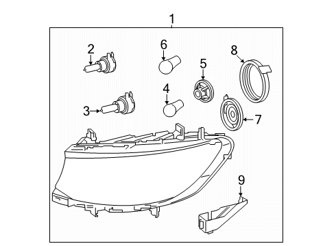 2024 Mercedes-Benz eSprinter Headlamp Components
