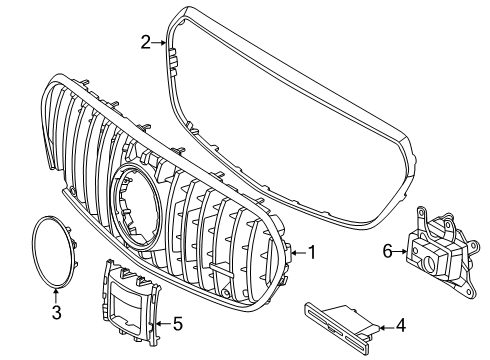 2024 Mercedes-Benz S63 AMG E Performance Grille & Components
