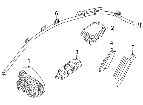 2024 Mercedes-Benz C63 AMG S E Performance Air Bag Components