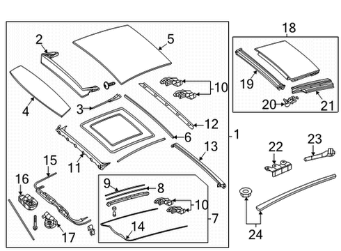 2020 Mercedes-Benz GLC63 AMG Sunroof Diagram 2