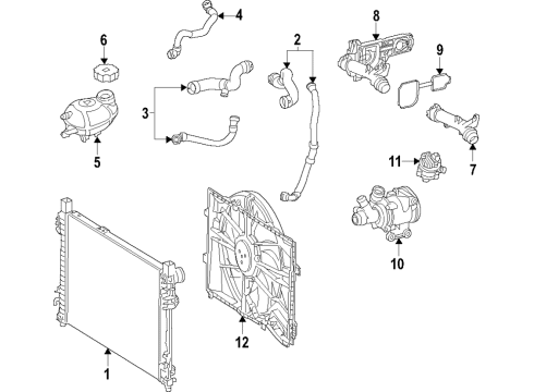 2019 Mercedes-Benz CLS53 AMG Cooling Fan Diagram