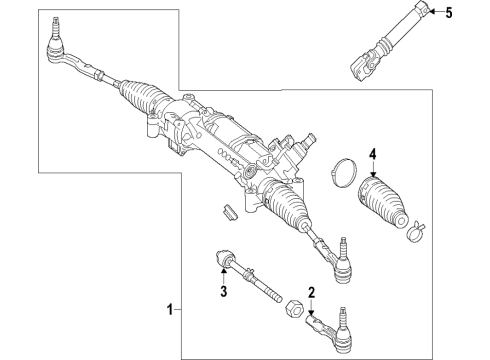2017 Mercedes-Benz GLC43 AMG Steering Gear & Linkage Diagram 2