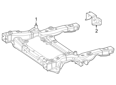 2025 Mercedes-Benz EQS 450 SUV Suspension Mounting - Front
