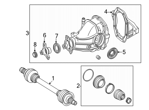 2024 Mercedes-Benz CLE53 AMG Axle & Differential - Rear
