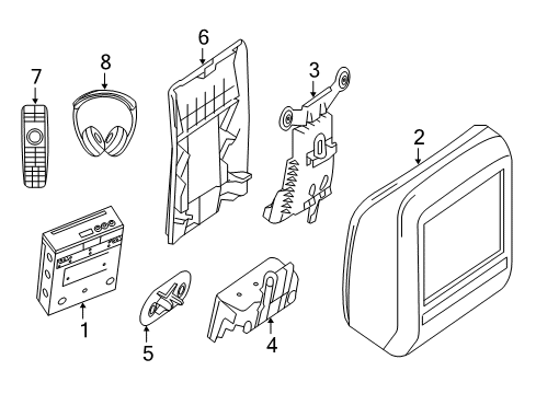 2019 Mercedes-Benz GLE43 AMG Entertainment System Components
