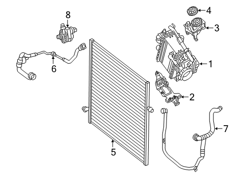2020 Mercedes-Benz S560 Intercooler Diagram