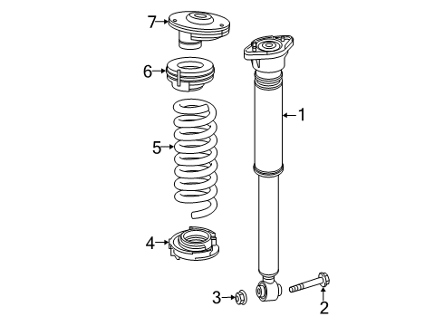 2021 Mercedes-Benz CLS450 Shocks & Components Diagram 2