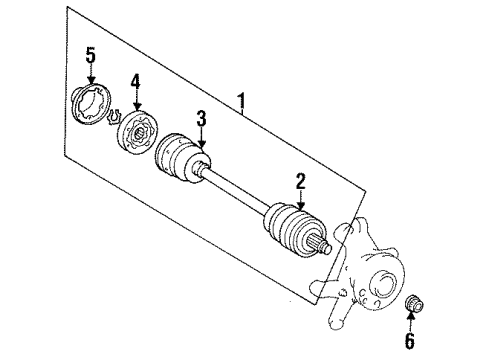1995 Mercedes-Benz E320 Axle & Differential - Rear