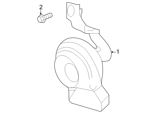 2025 Mercedes-Benz EQS 450 SUV Horn