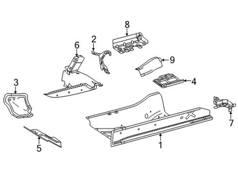 2025 Mercedes-Benz GLS450 Floor & Rails