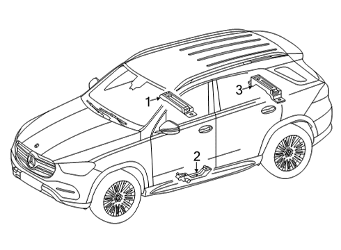 2021 Mercedes-Benz GLE53 AMG SUV Keyless Entry Components