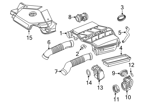 2004 Mercedes-Benz E320 Filters Diagram