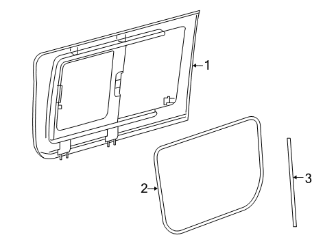 2024 Mercedes-Benz Sprinter 2500 Glass - Side Door