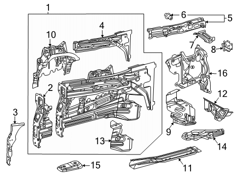 2025 Mercedes-Benz GLE53 AMG Inner Components - Fender