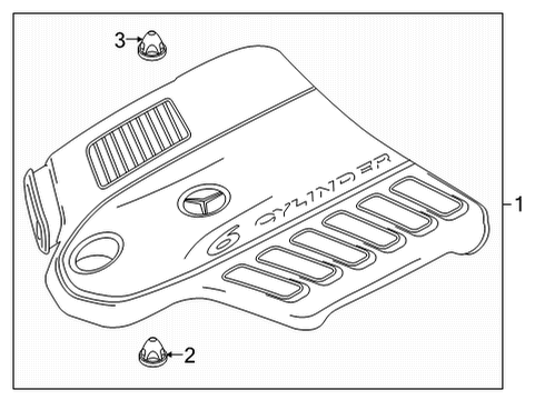 2025 Mercedes-Benz GLE53 AMG Engine Appearance Cover