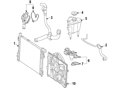 2011 Mercedes-Benz SL65 AMG Cooling Fan Diagram