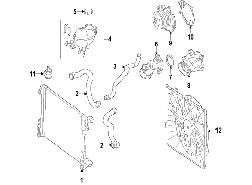 2012 Mercedes-Benz E350 Cooling Fan Diagram