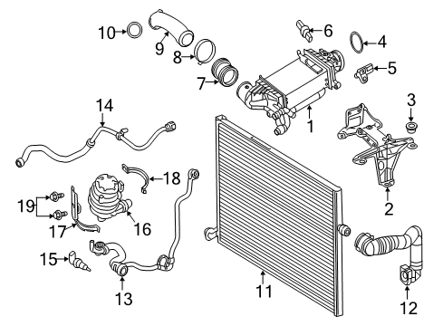 2019 Mercedes-Benz GLC300 Intercooler Diagram