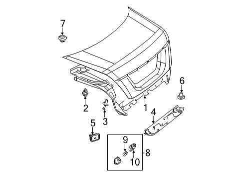 2013 Mercedes-Benz CL63 AMG Interior Trim - Trunk Diagram